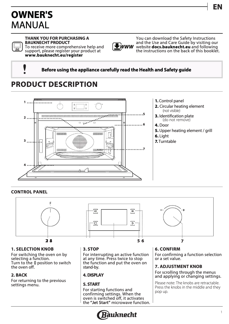 Image de la première page du manuel de l'appareil EMPK3 4545 IN