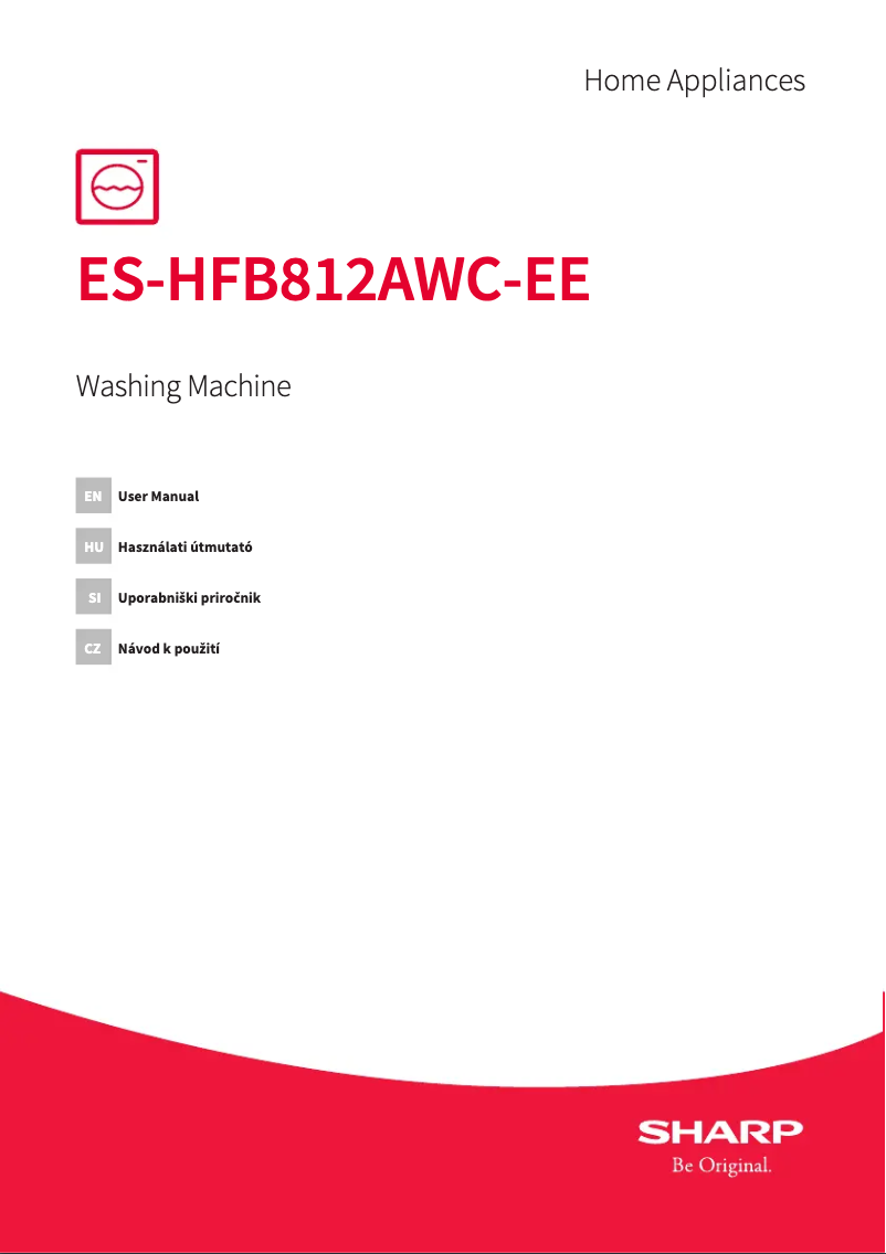 Page n°1 - Manuel utilisateur Sharp ES-HFB812AWC-EE