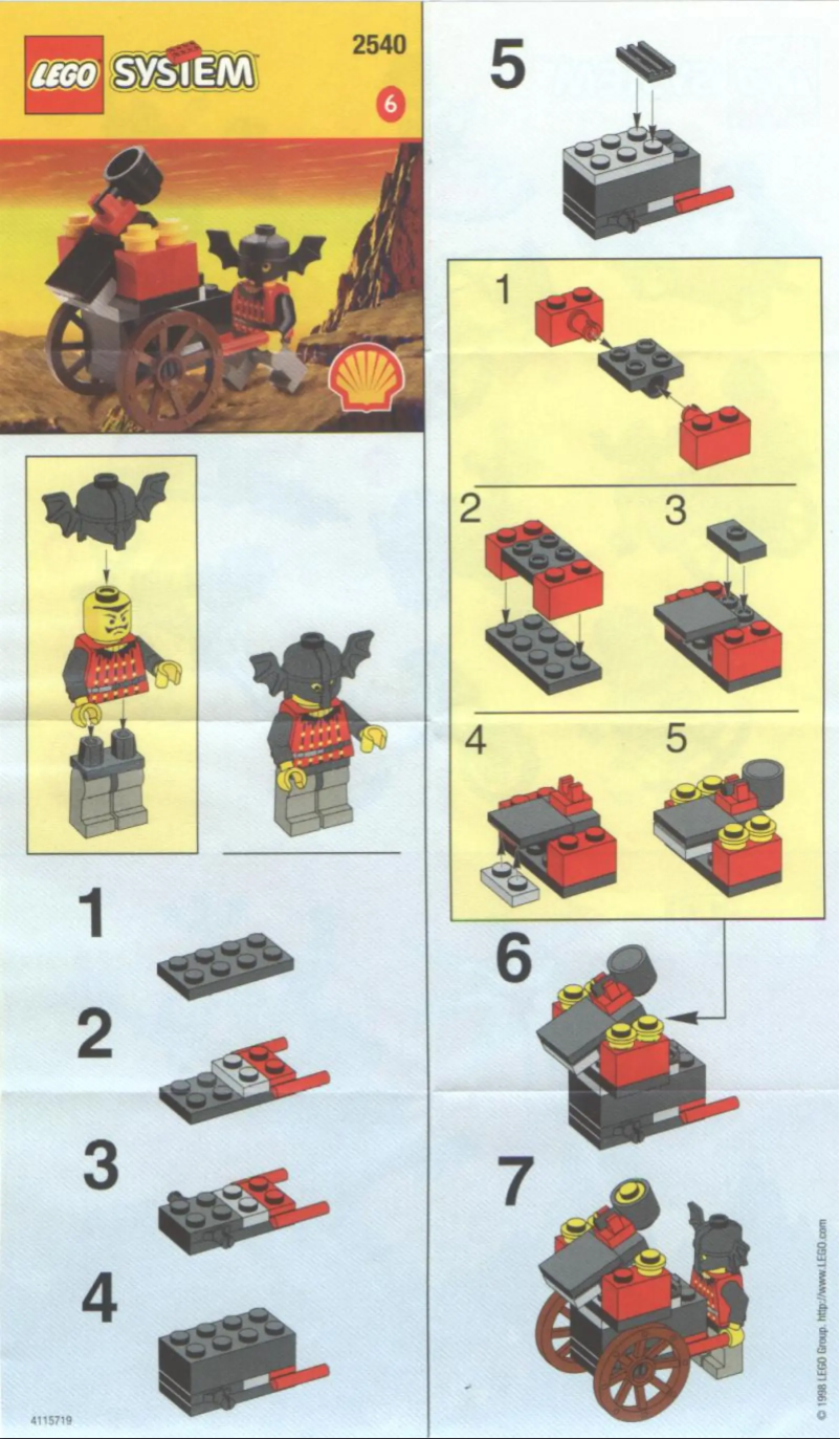 Page 1 de la notice Manuel utilisateur Lego BATLORD W. WAGGON