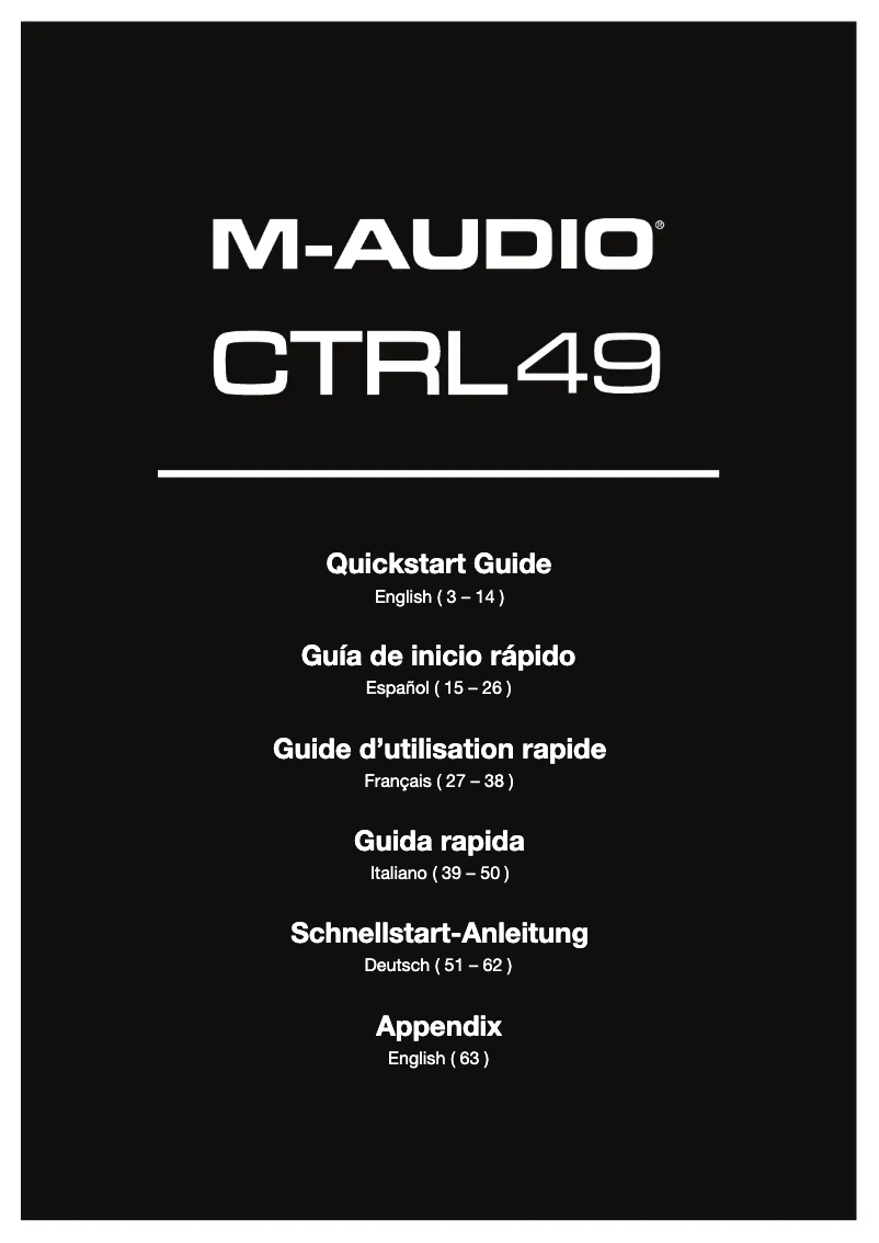 Image de la première page du manuel de l'appareil CTRL49