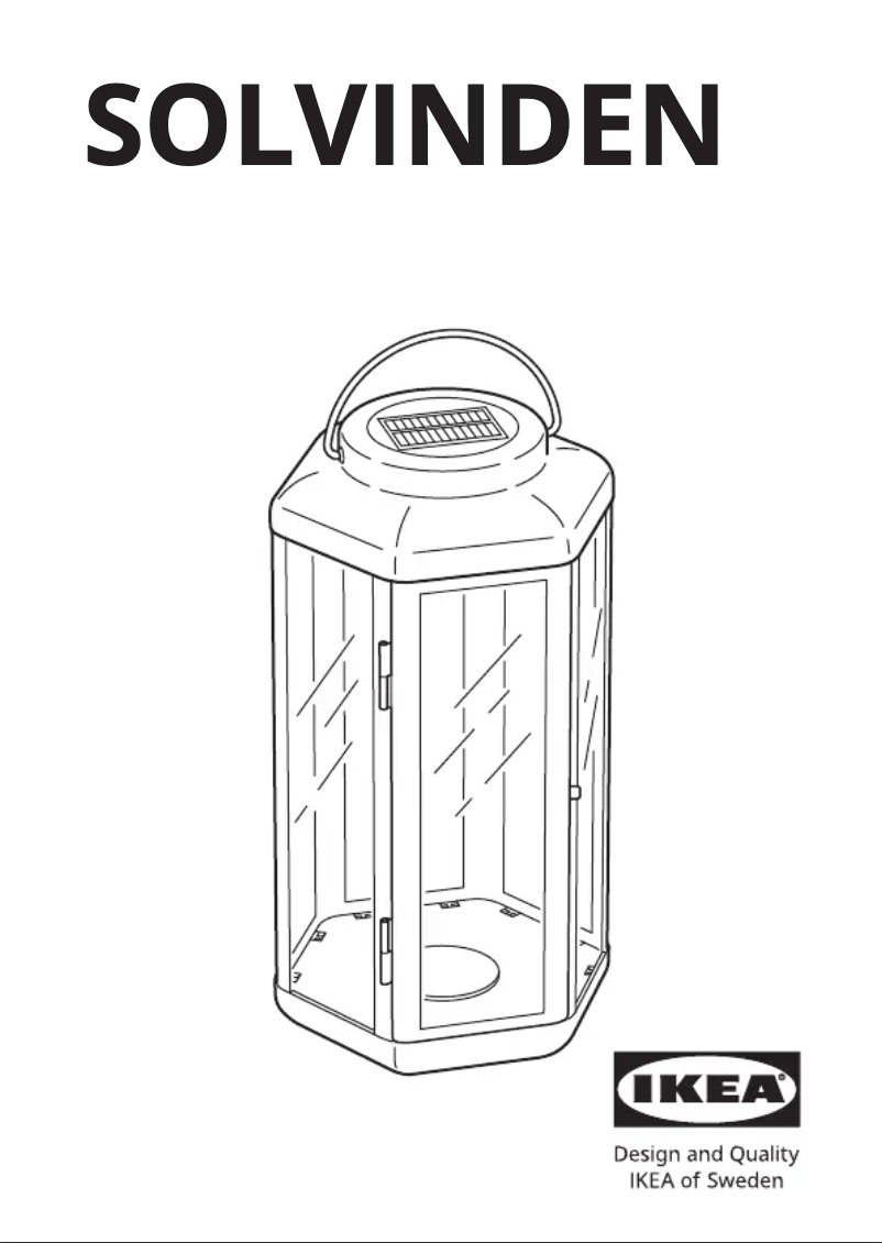 Image de la première page du manuel de l'appareil SOLVINDEN 205.145.79