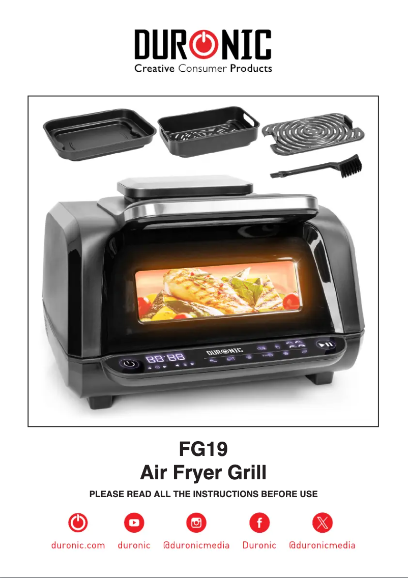 Page 1 de la notice Manuel utilisateur Duronic FG19