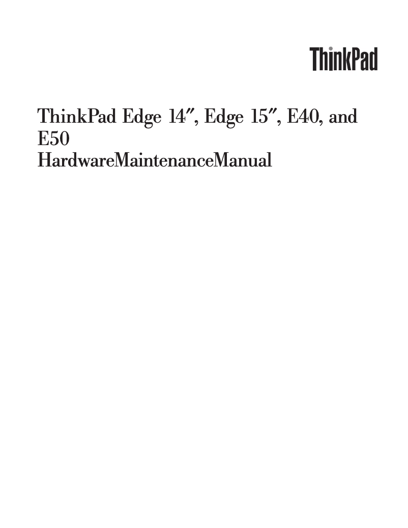 Page 1 de la notice Manuel utilisateur Lenovo ThinkPad Edge E440