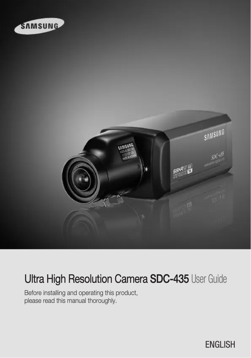 Image de la première page du manuel de l'appareil SDC-435