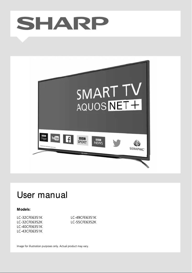 Page n°1 - Manuel utilisateur Sharp LC-43CFE6351K
