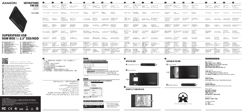 Page n°1 - Manuel utilisateur Axagon EE25-A6M