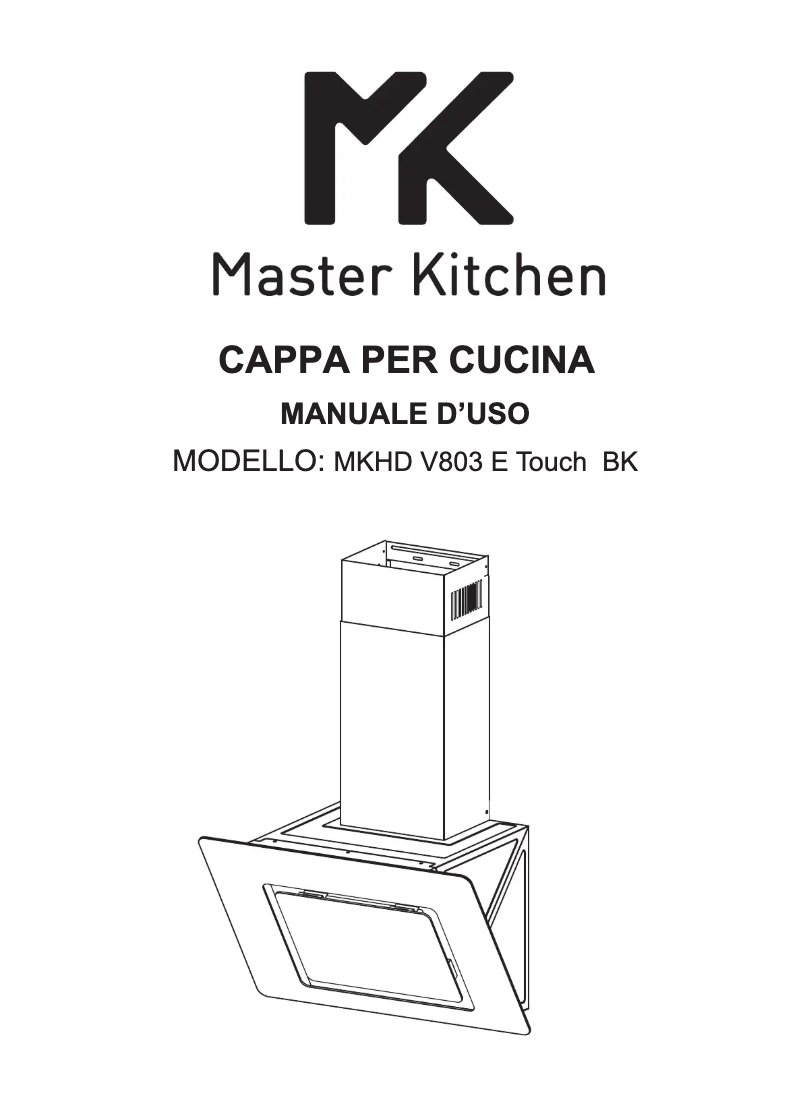 Page 1 de la notice Manuel utilisateur Master Kitchen MKHD V803 E TOUCH BK