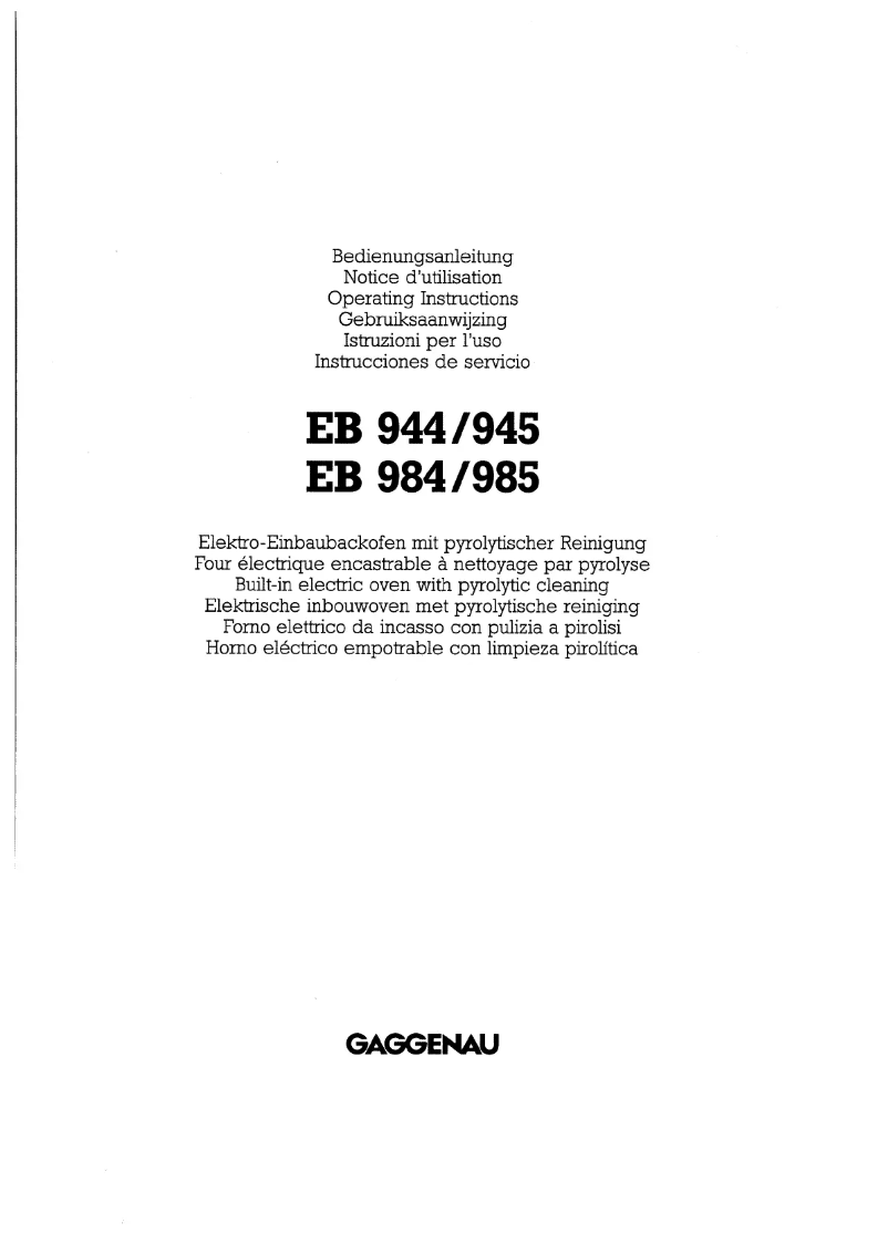 Imagen de la primera página del manual del dispositivo EB944