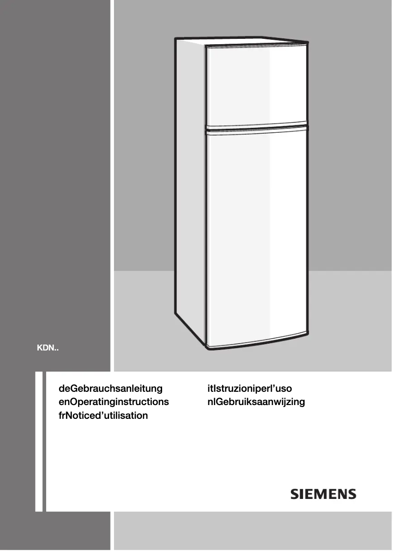 Page n°1 - Manuel utilisateur Siemens KD 36NA71