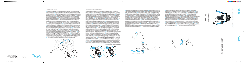 Page 1 de la notice Manuel utilisateur Tacx Boost