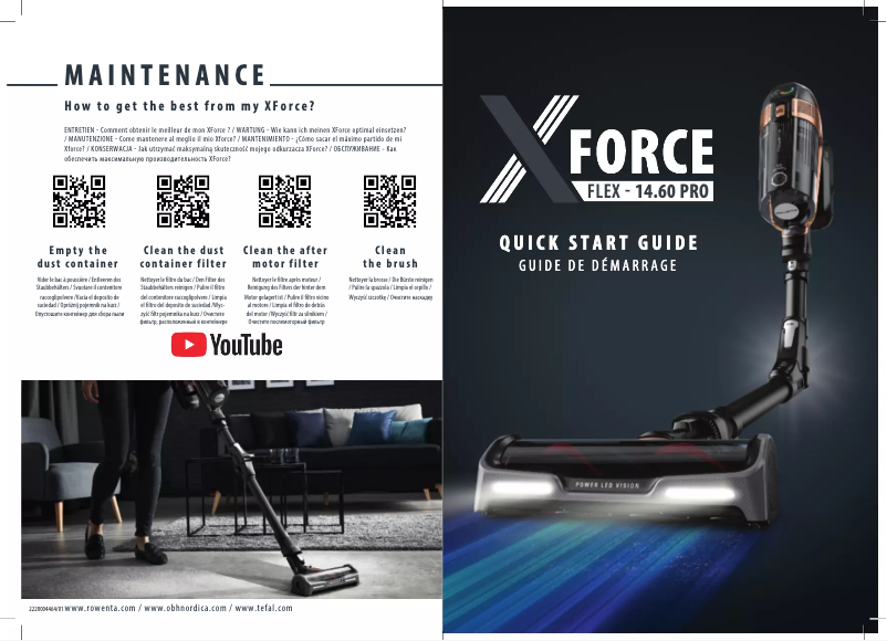 Page n°1 - Manuel utilisateur Rowenta X-Force Flex 14.60 RH9989