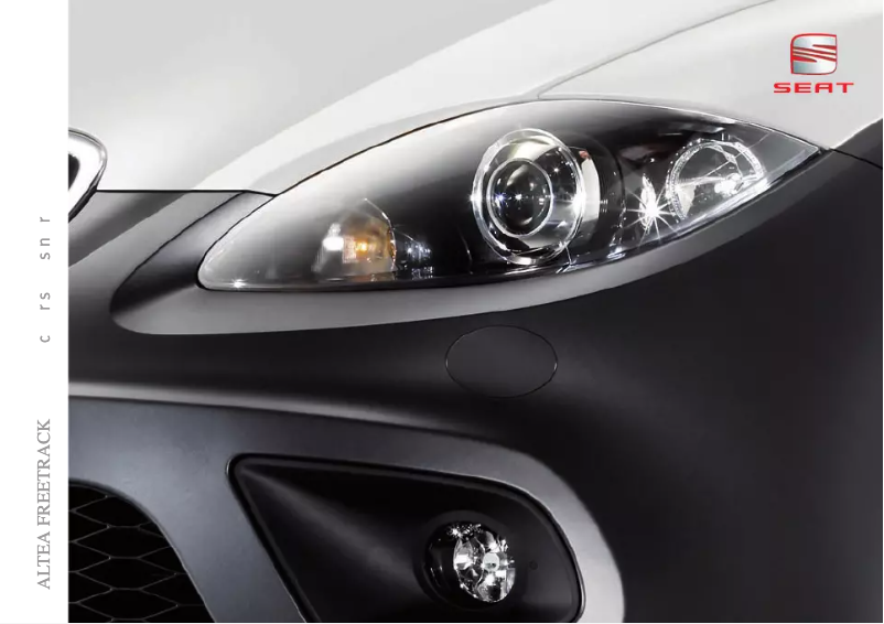 Page 1 de la notice Manuel utilisateur Seat Altea Freetrack (2012)