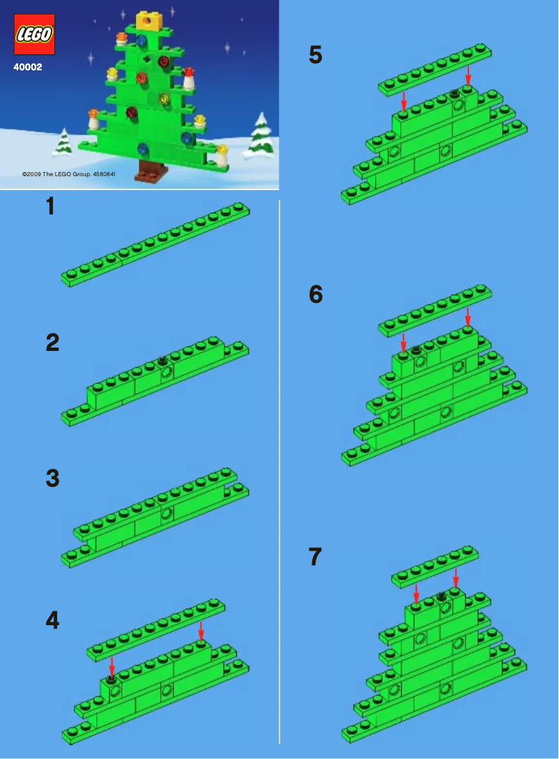 Page n°1 - Manuel utilisateur Lego X-mas Tree