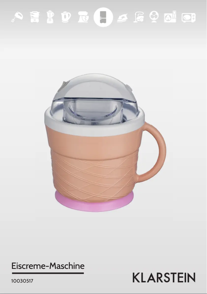 Page 1 de la notice Manuel utilisateur Klarstein IceIceBaby 10030517