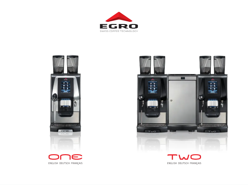 Image de la première page du manuel de l'appareil One Pure Coffee