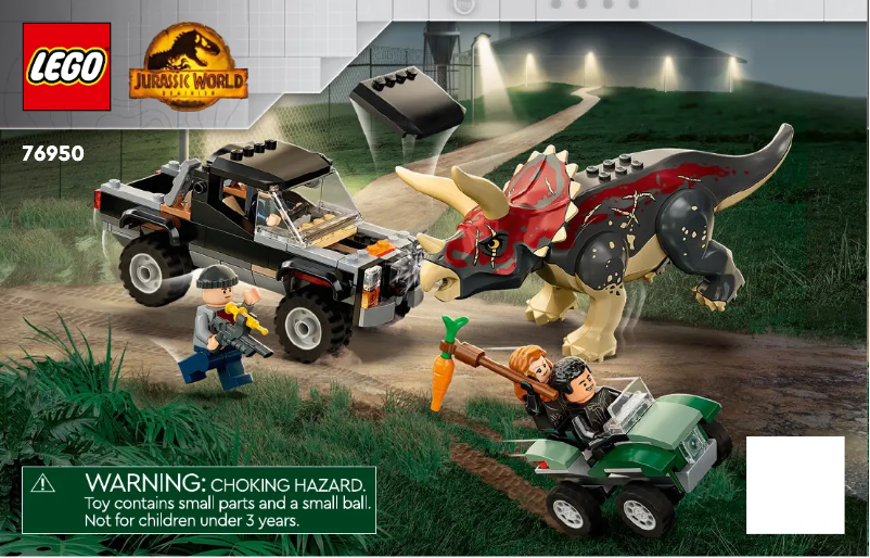 Page n°1 - Consignes visuelles Lego Jurassic World 76950
