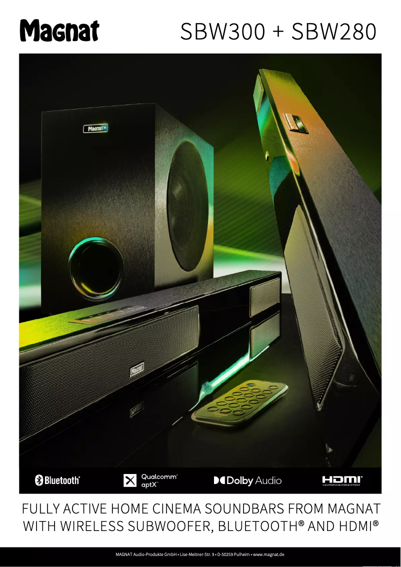 Image de la première page du manuel de l'appareil SBW 280