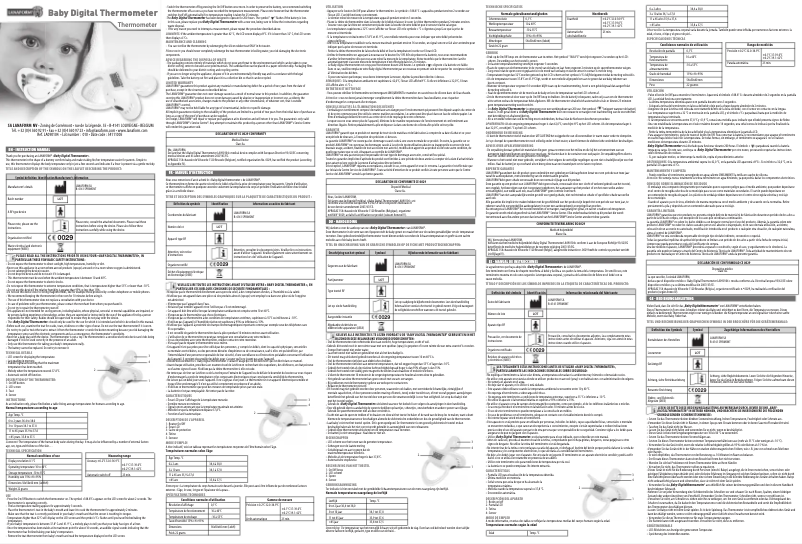 Page n°1 - Manuel utilisateur Lanaform Baby Digital