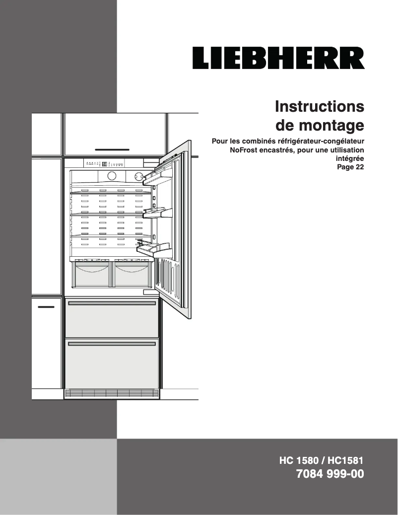 Page n°1 - Guide d'installation Liebherr ECN 5036