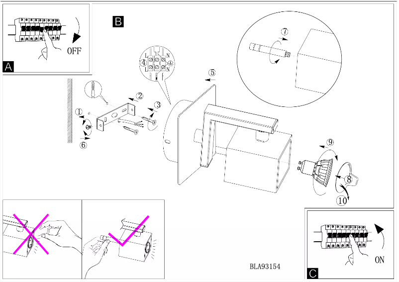 Page 1 de la notice Manuel utilisateur Eglo Manao 1