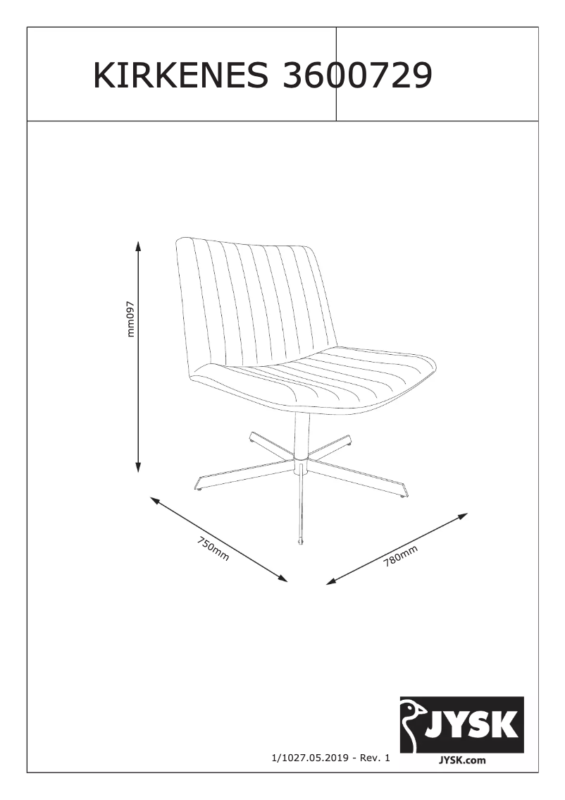 Image de la première page du manuel de l'appareil Kirkenes