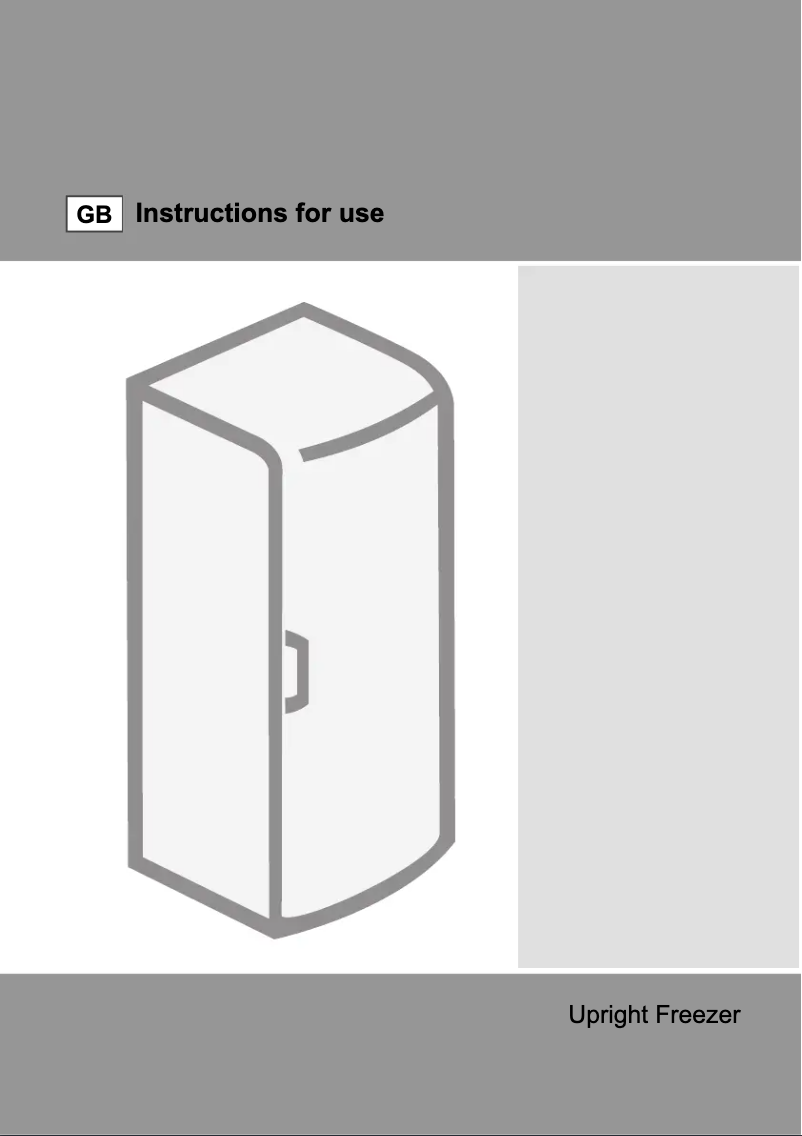 Page n°1 - Manuel utilisateur Gorenje FN6181CW