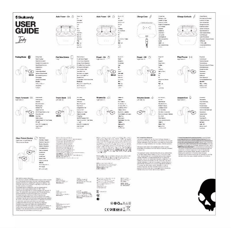 Page n°1 - Manuel utilisateur Skullcandy Indy Wireless