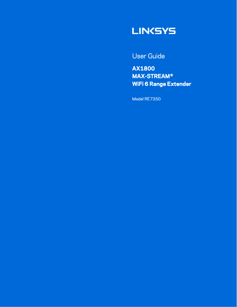 Image de la première page du manuel de l'appareil Max-Stream RE7350