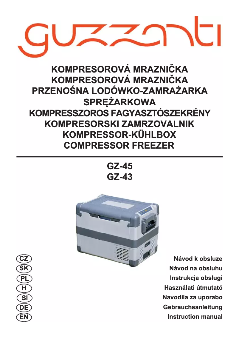 Page 1 of the manual User Manual Guzzanti GZ-43