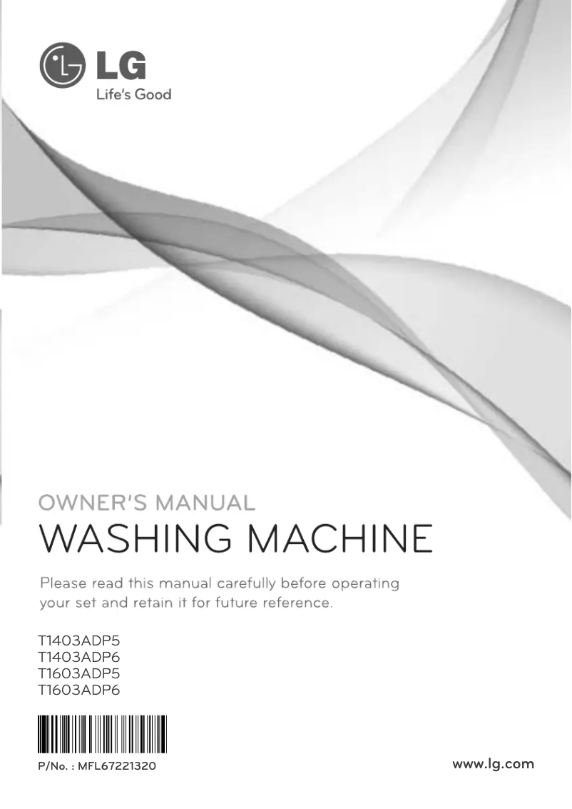 Page n°1 - Manuel utilisateur LG T1403ADP5
