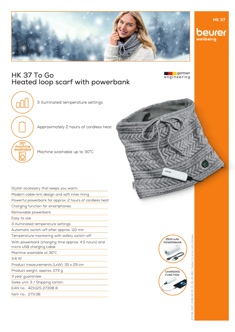 Image de la première page du manuel de l'appareil HK 37 To Go