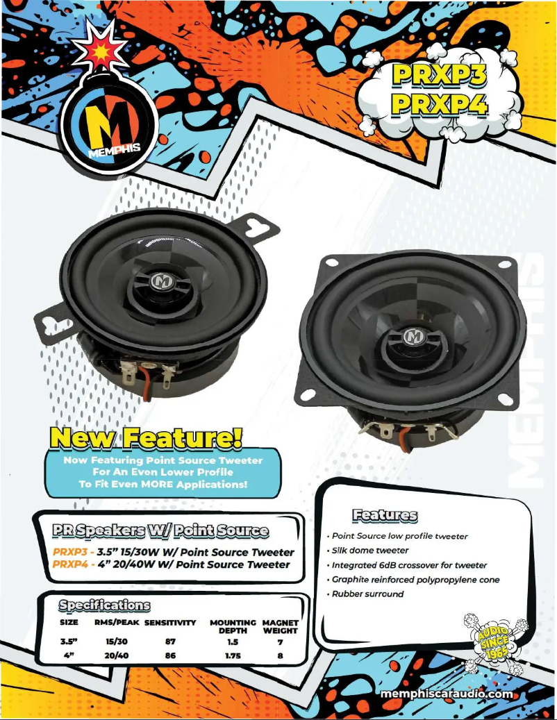 Page n°1 - Manuel utilisateur Memphis Audio PRXP3