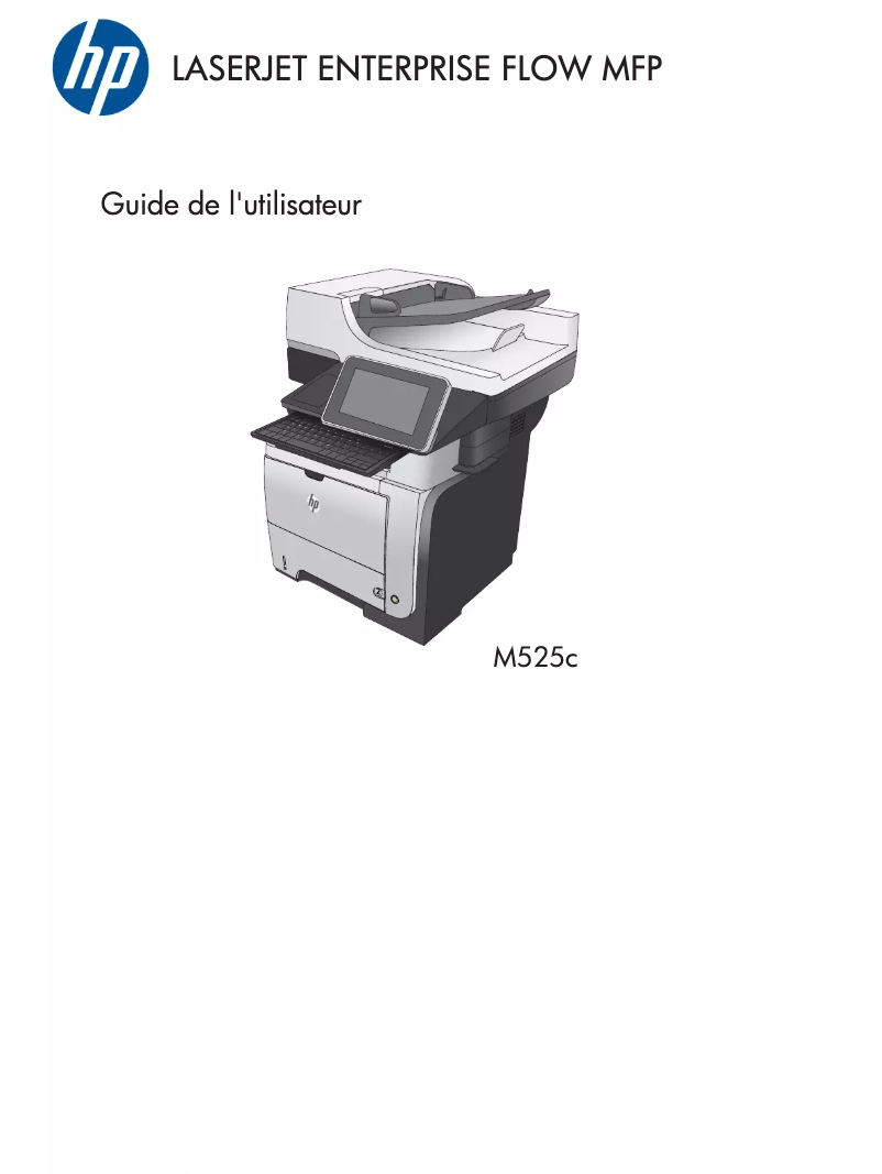 Page 1 de la notice Manuel utilisateur HP LaserJet Enterprise 500 MFP M525