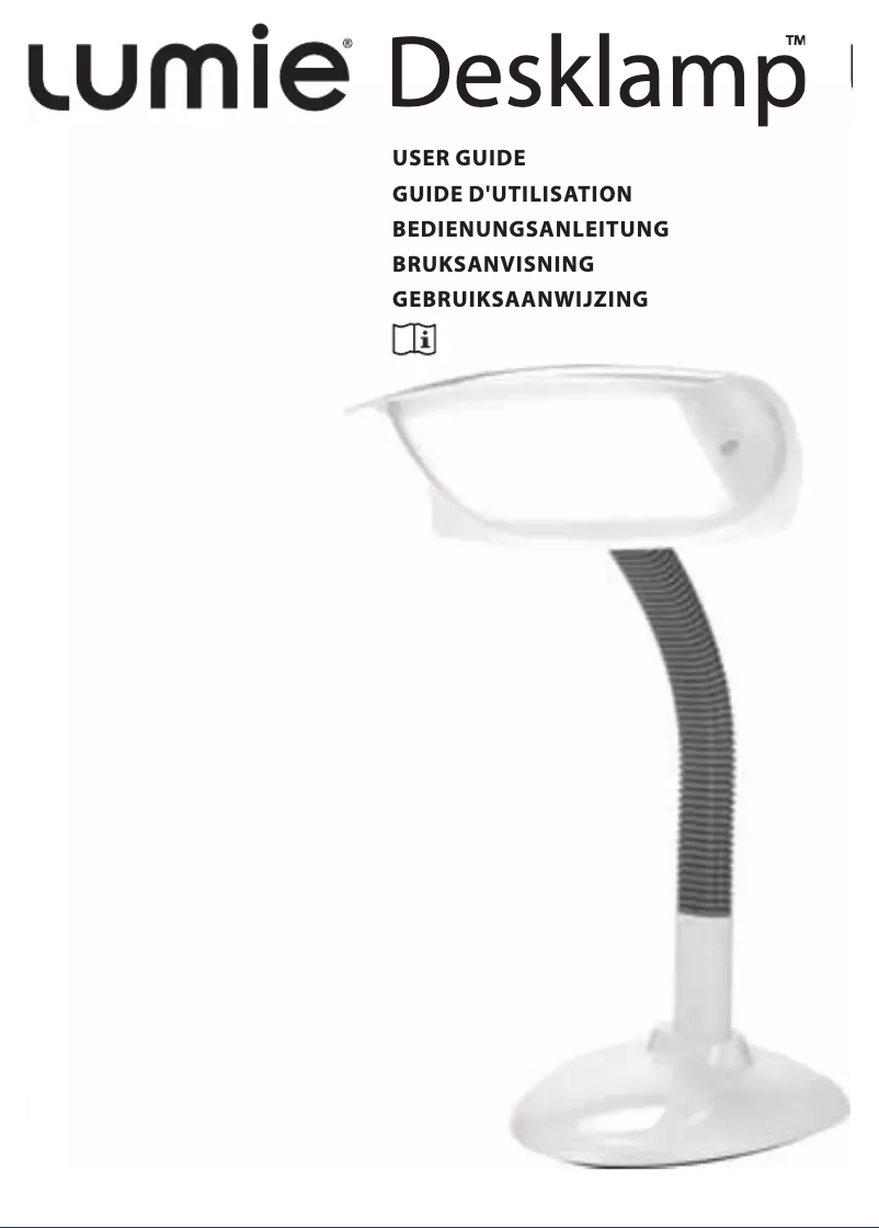 Page n°1 - Manuel utilisateur Lumie Desk