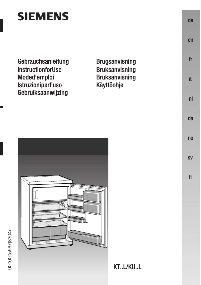 Page n°1 - Manuel utilisateur Siemens KT14L02