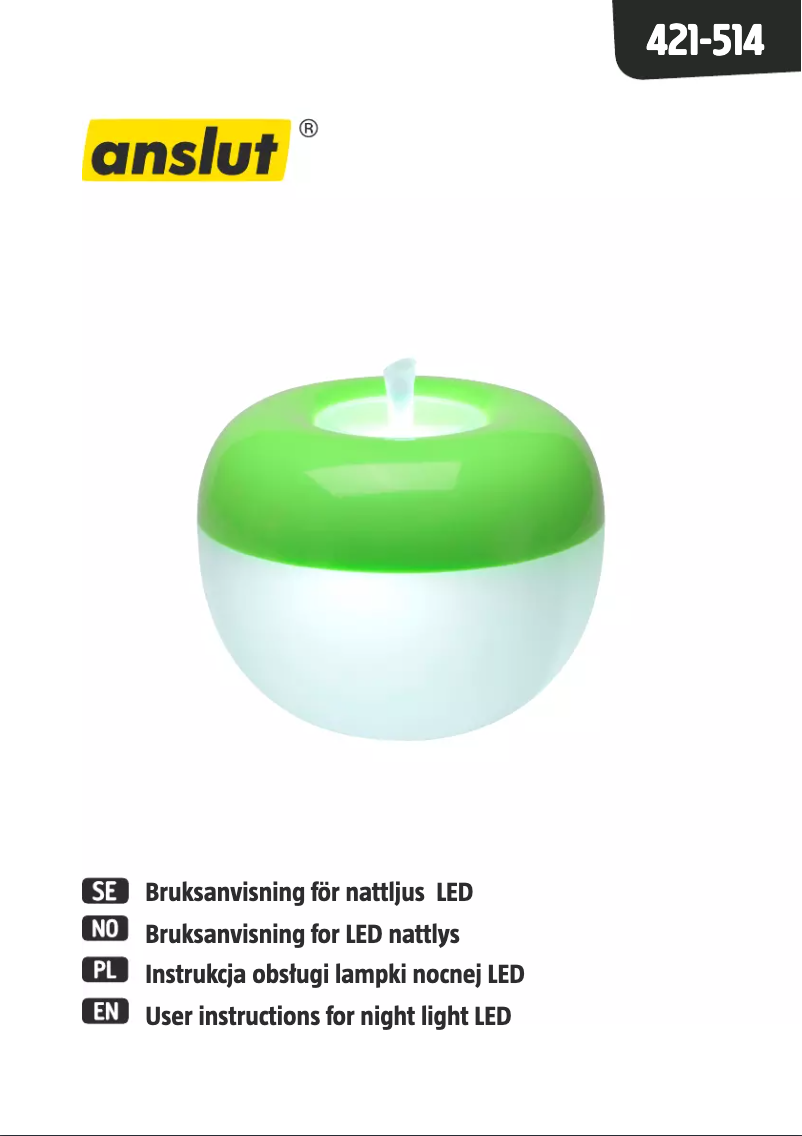 Page n°1 - Manuel utilisateur Anslut 421-514