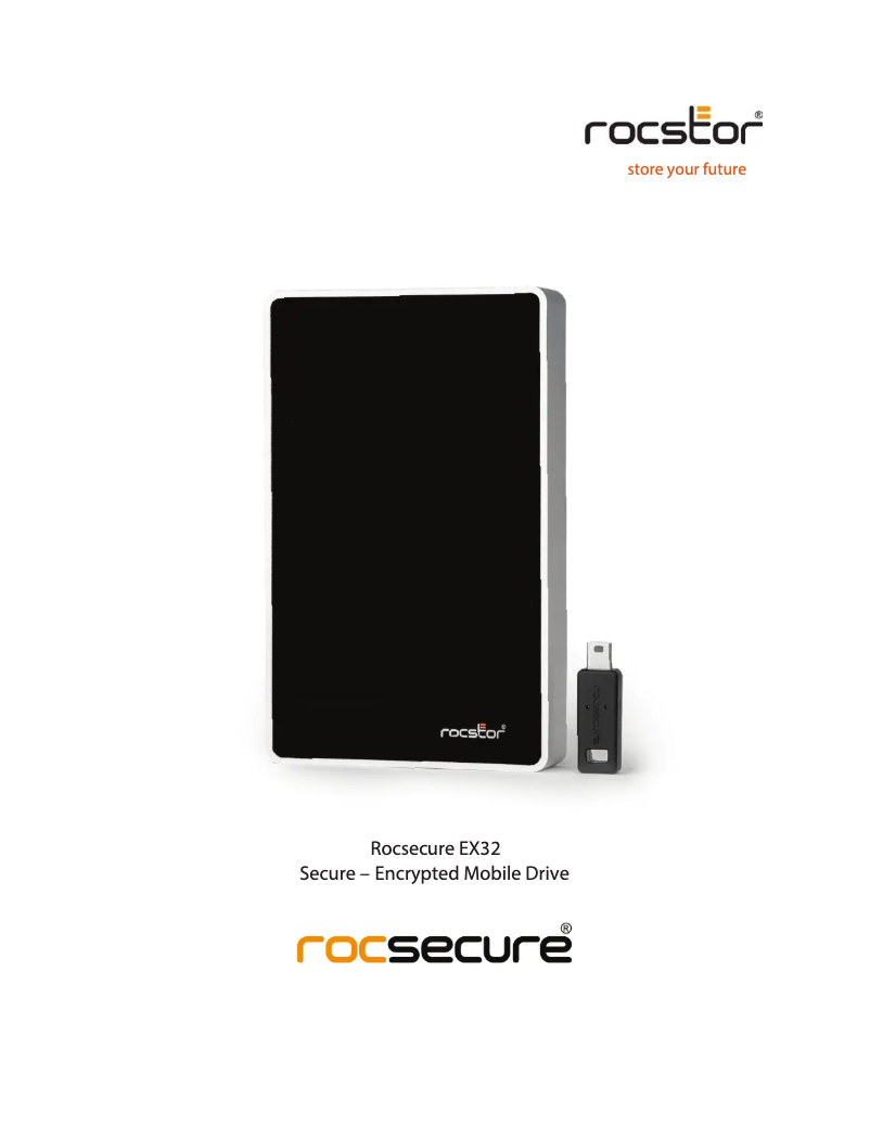 Página 1 del manual Manual de usuario Rocstor Rocsecure EX32
