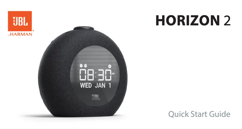 Page n°1 - Guide de démarrage rapide JBL Horizon 2