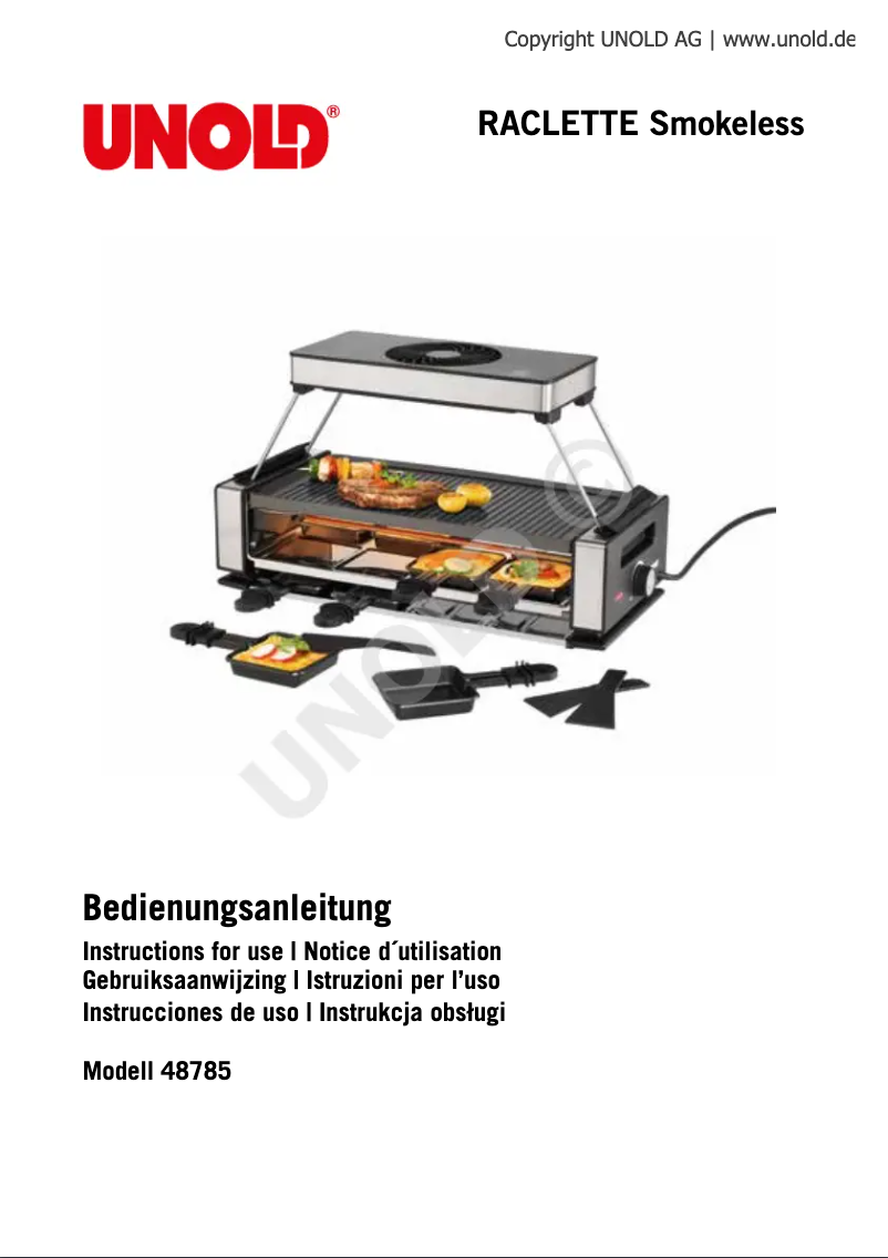 Image de la première page du manuel de l'appareil Smokeless 48785