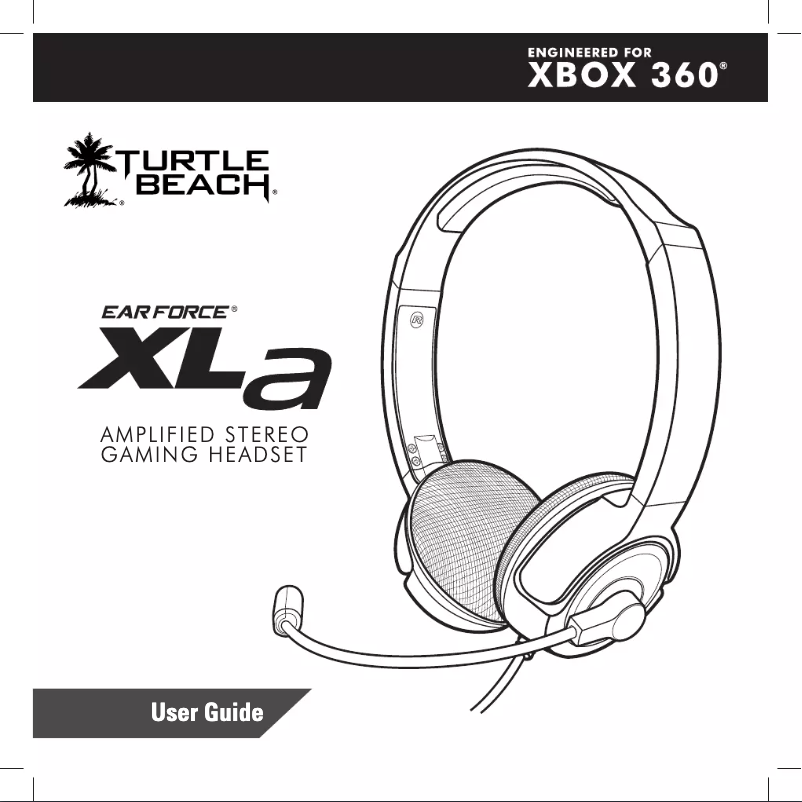 Page 1 de la notice Manuel utilisateur Turtle Beach Earforce XLA