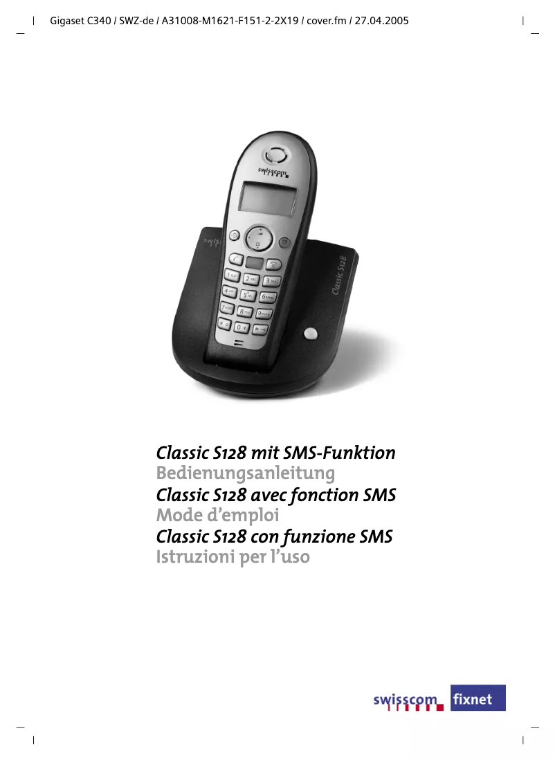 Imagen de la primera página del manual del dispositivo Classic S128