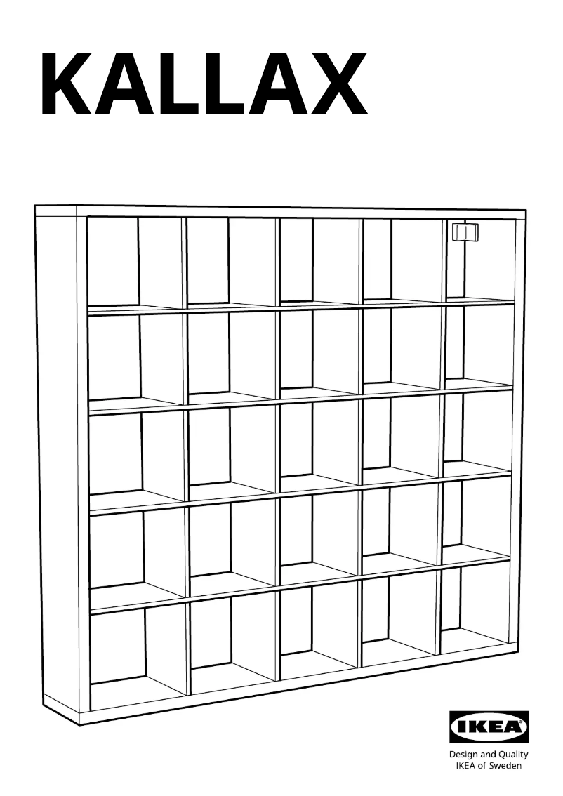 Imagen de la primera página del manual del dispositivo KALLAX 703.015.42