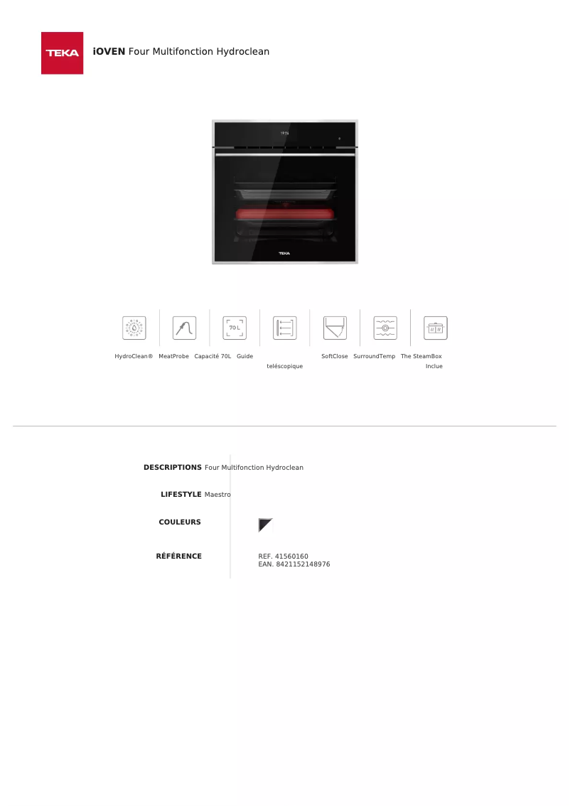 Image de la première page du manuel de l'appareil iOven