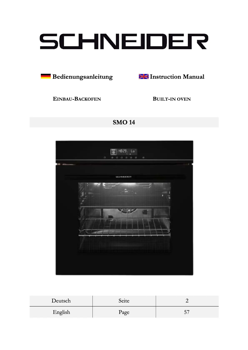 Image de la première page du manuel de l'appareil SMO 14