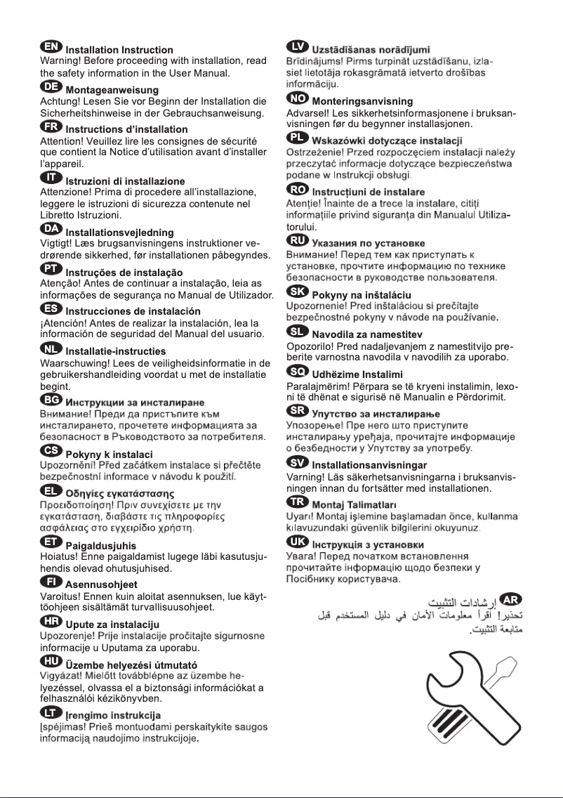 Image de la première page du manuel de l'appareil U8L080DE