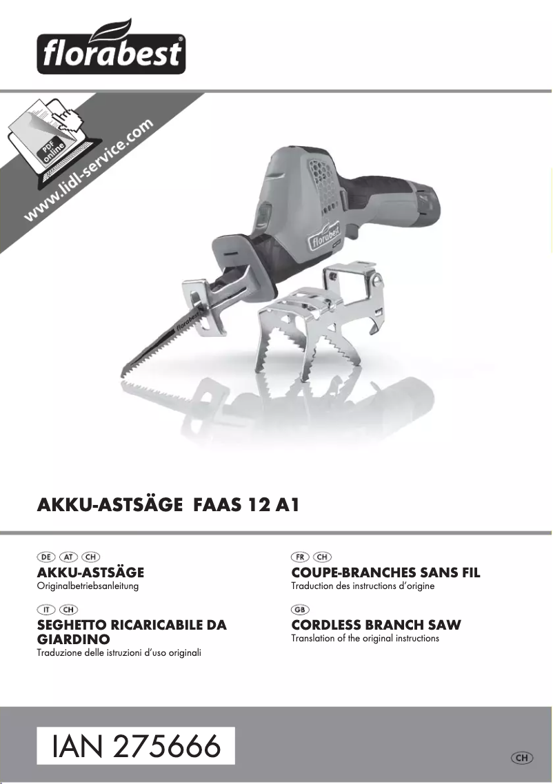 Image de la première page du manuel de l'appareil AAS 12 A1