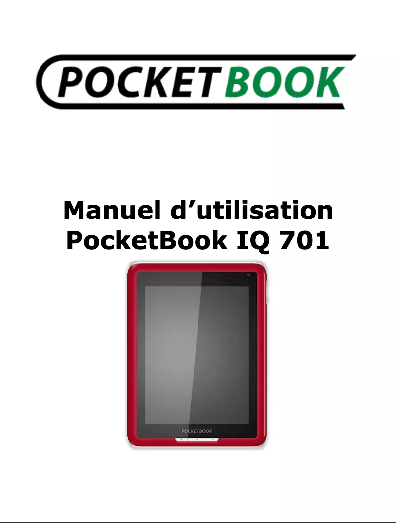 Page n°1 - Manuel utilisateur PocketBook IQ 701
