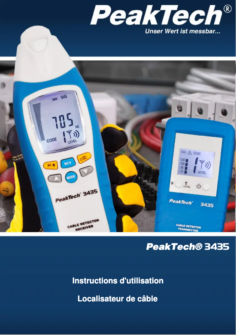 Page n°1 - Manuel utilisateur PeakTech 3435