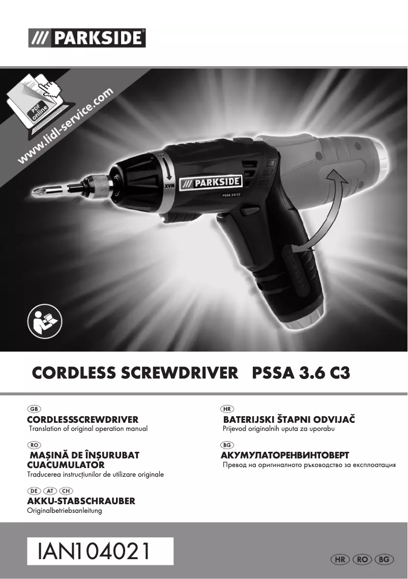 Page 1 de la notice Manuel utilisateur Parkside PSSA 2.6 C3