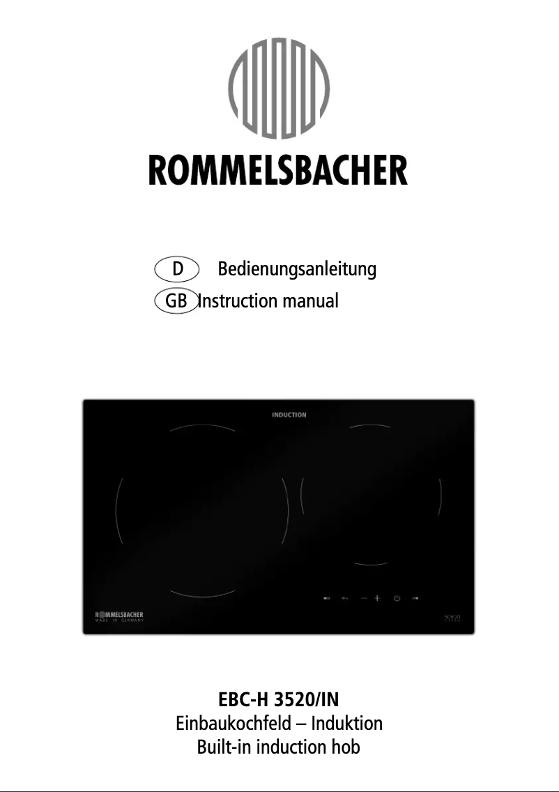 Page n°1 - Manuel utilisateur Rommelsbacher EBC-H 3520/IN
